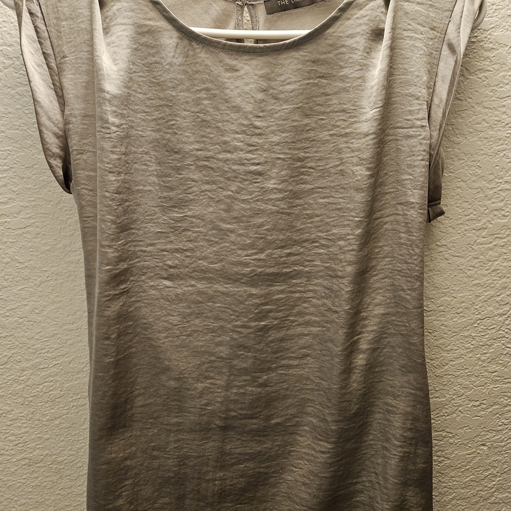 The Limited Taupe Short-Sleeve Crewneck Top